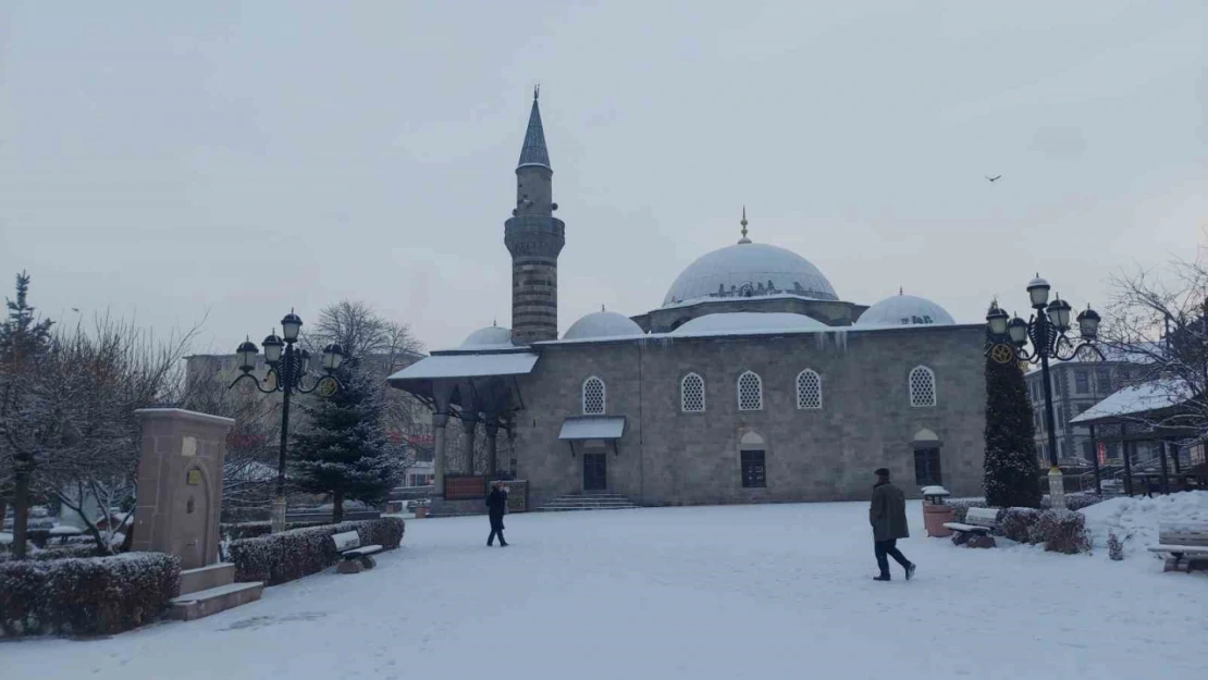 Erzurum'da kar yağışı etkili oldu