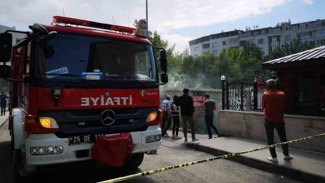 Erzurum'da trafo yangını