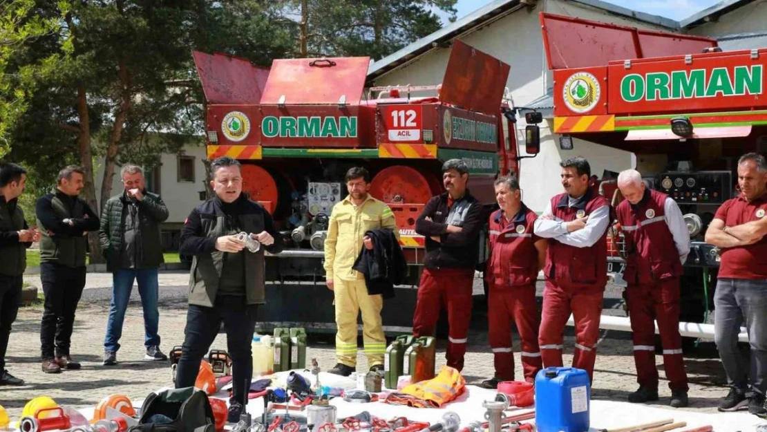 Erzurum'da yangın söndürme timleri hazır