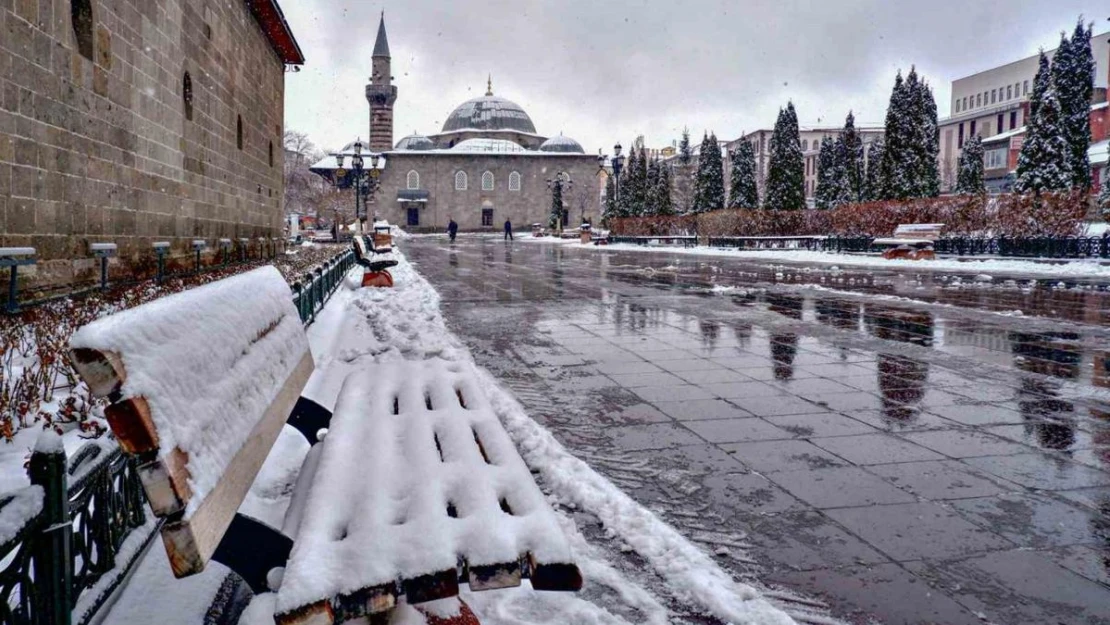 Erzurum'dan kar manzaraları