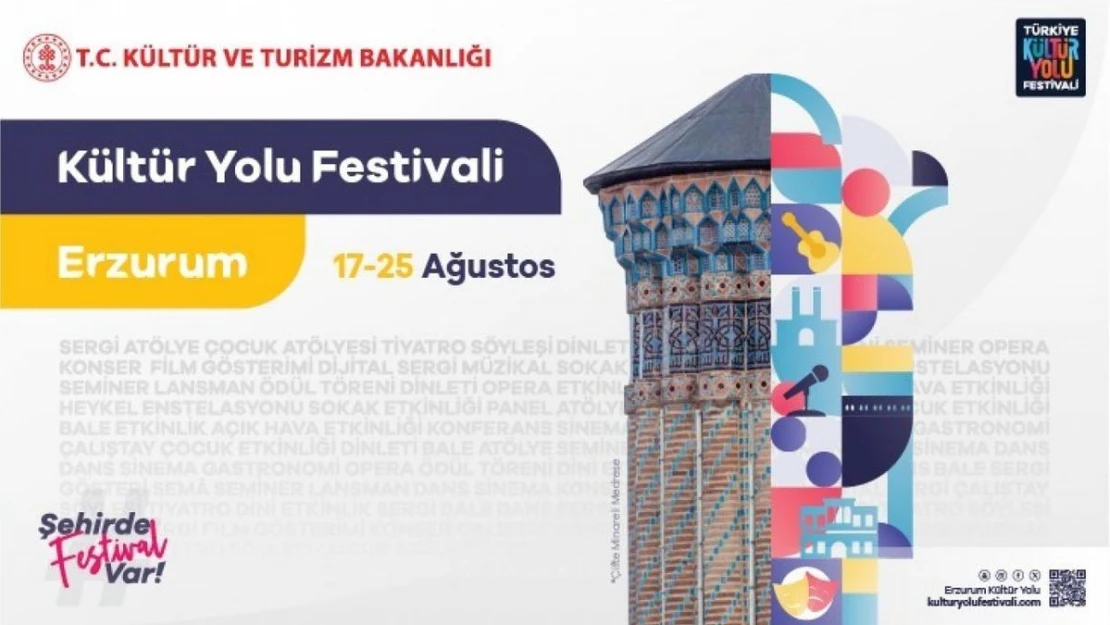 Erzurum Kültür Yolu Festivali 17 Ağustos'ta başlıyor