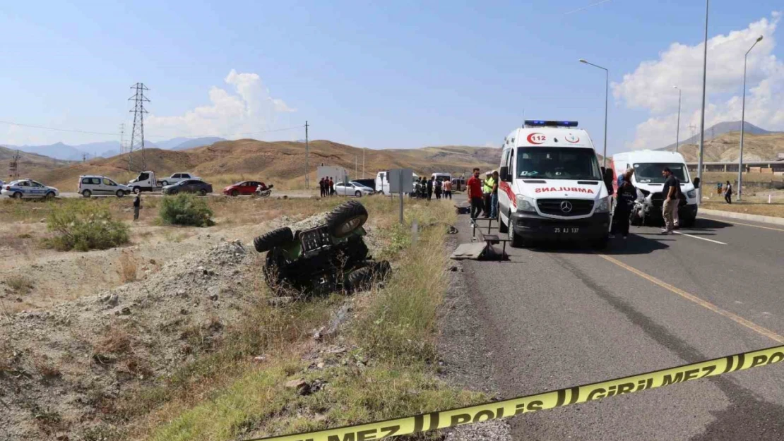 Erzurum'un Oltu ilçesinde feci trafik kazası