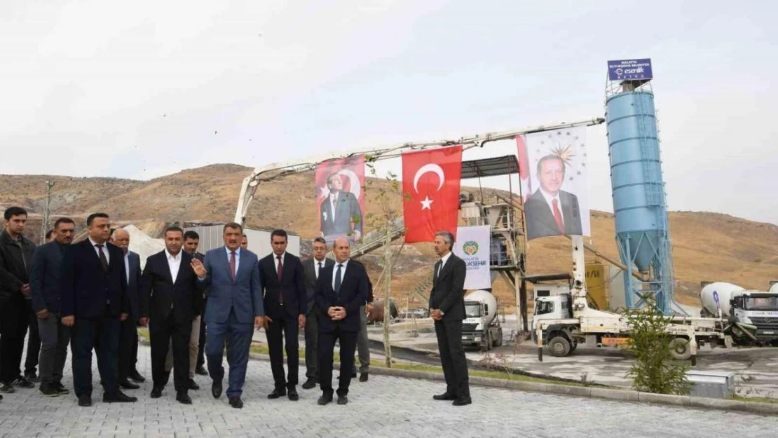 Esenlik Şirketine ait beton santrali üretime başladı