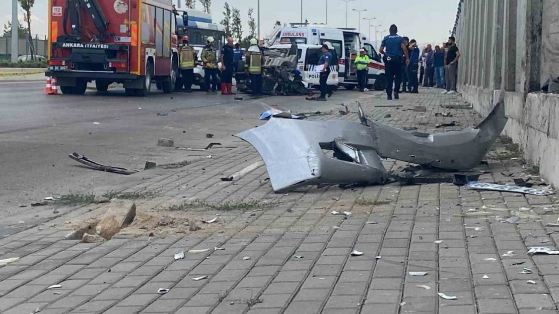 Etimesgut'ta trafik kazası: 1 ölü, 1 yaralı