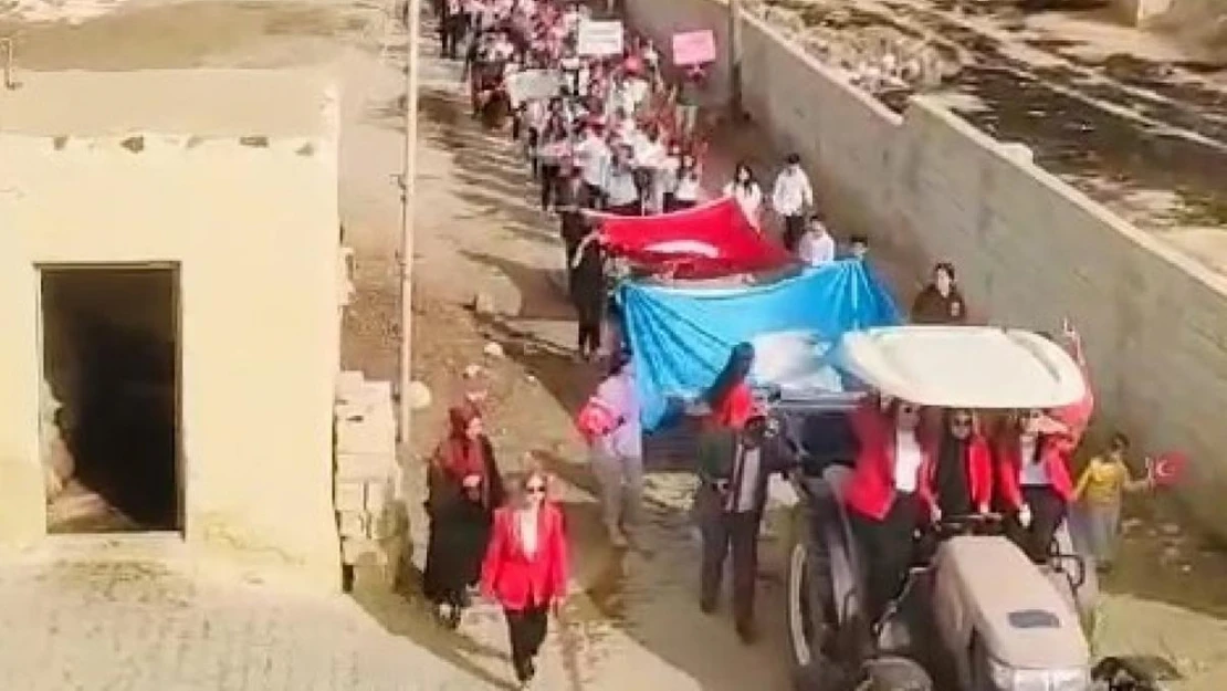 Gaziantep'in kırsal mahallelerinde 29 Ekim ve 100. yıl coşkusu