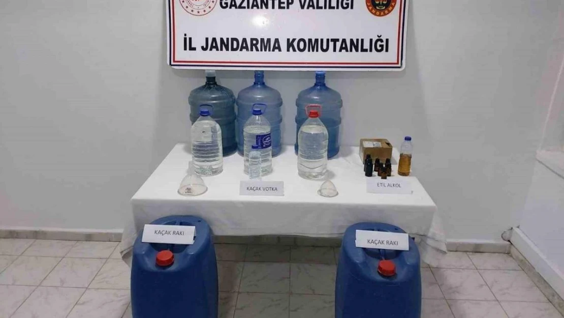 Gaziantep'te kaçak alkol operasyonu