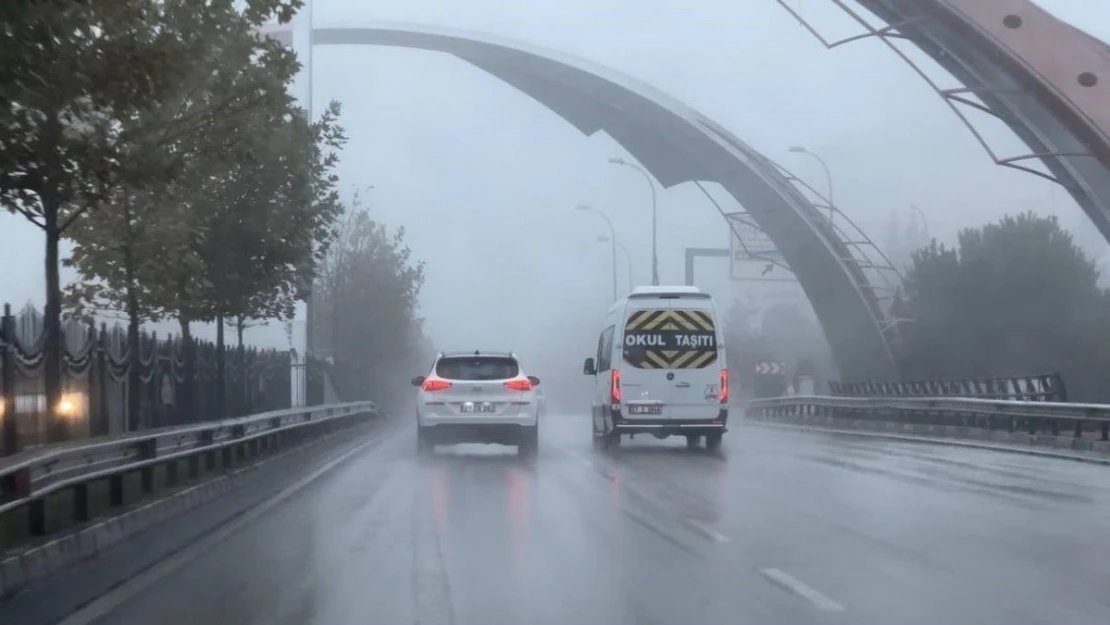 Gaziantep'te sağanak ve yoğun sis etkili oluyor