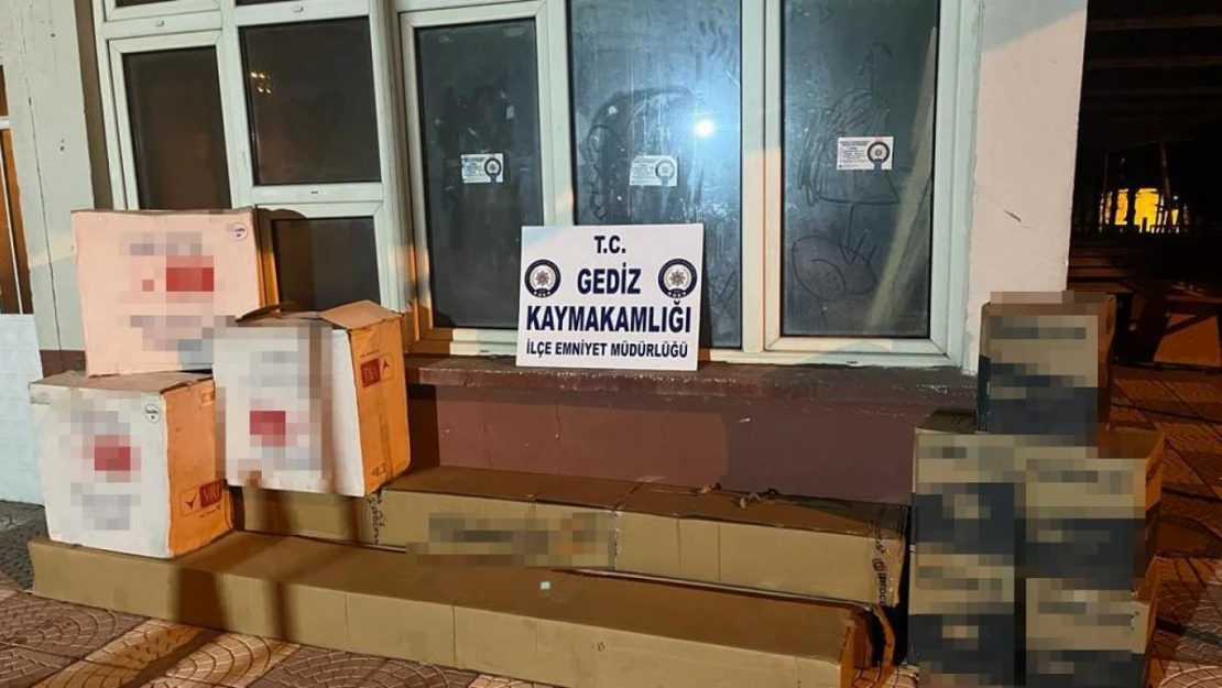 Gediz'de hırsızlık zanlısı çaldığı eşyalarla birlikte yakalandı