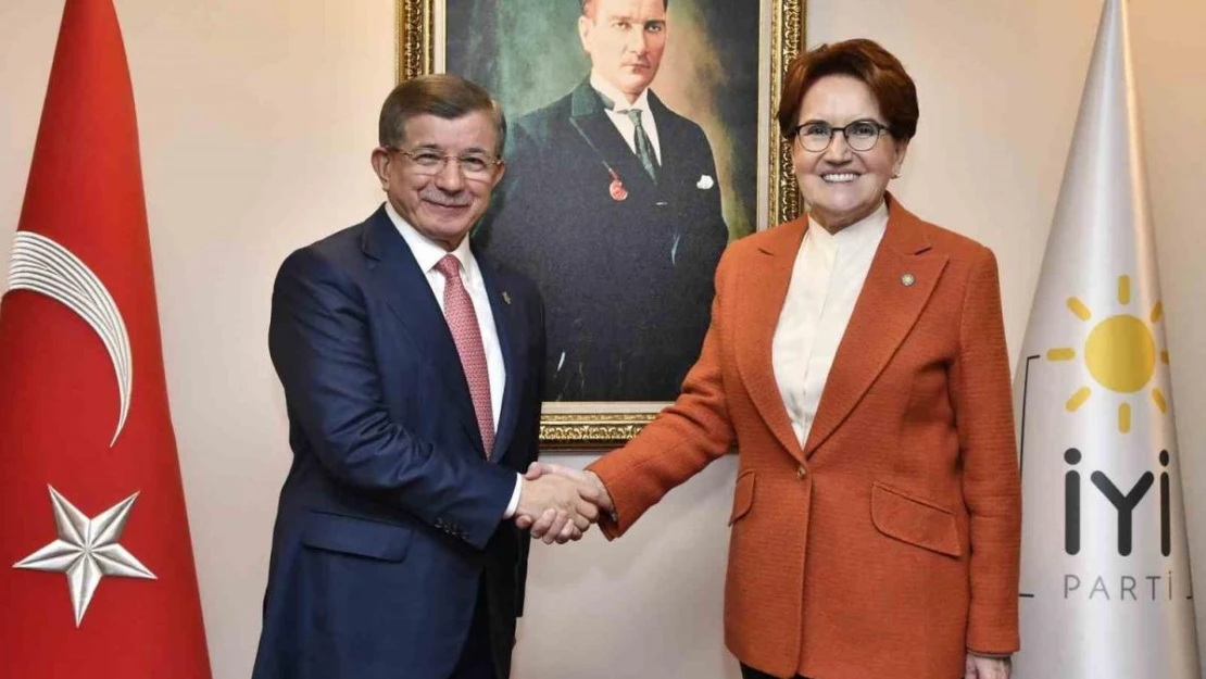 Gelecek Partisi Genel Başkanı Davutoğlu'ndan İYİ Parti lideri Akşener'e ziyaret