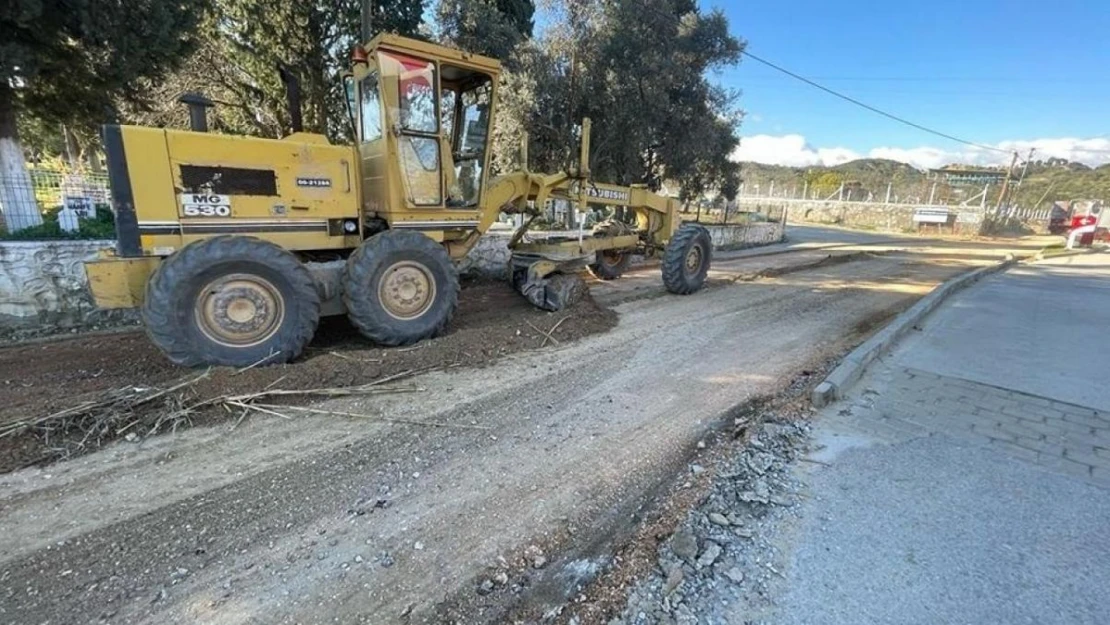 Germencik Belediyesi yol çalışmalarını sürdürüyor