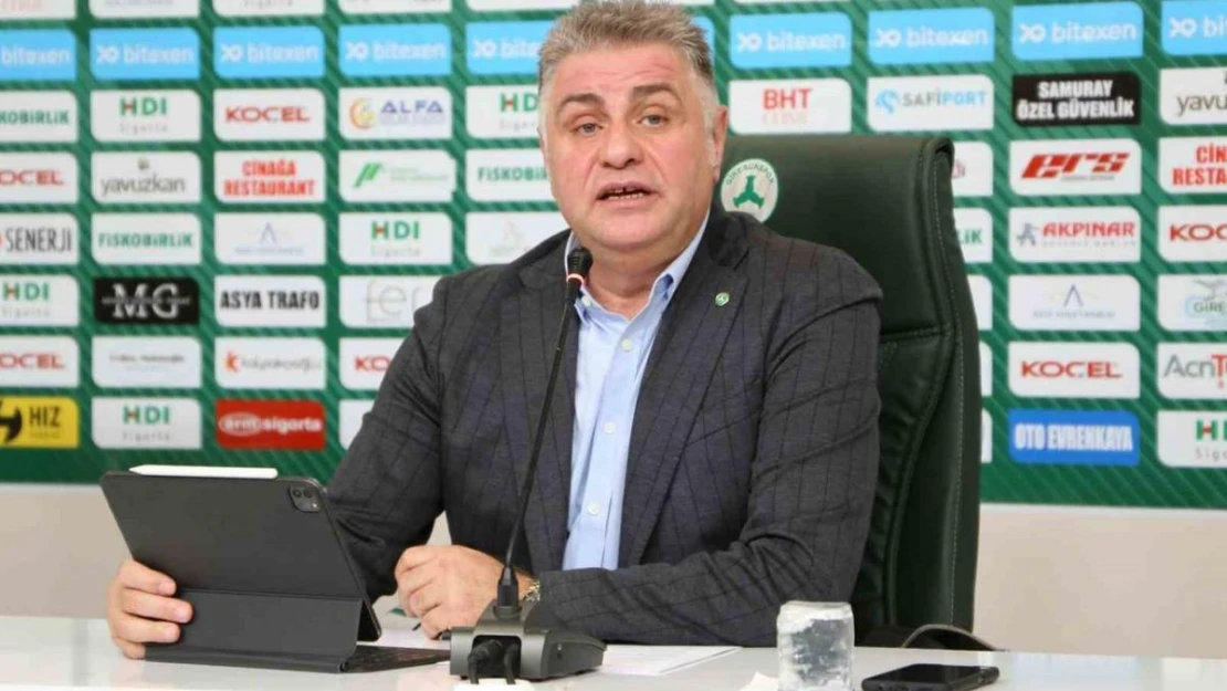 Giresunspor Başkanı Nahid Yamak: 'Kulübümüz şuanda borç batağında'