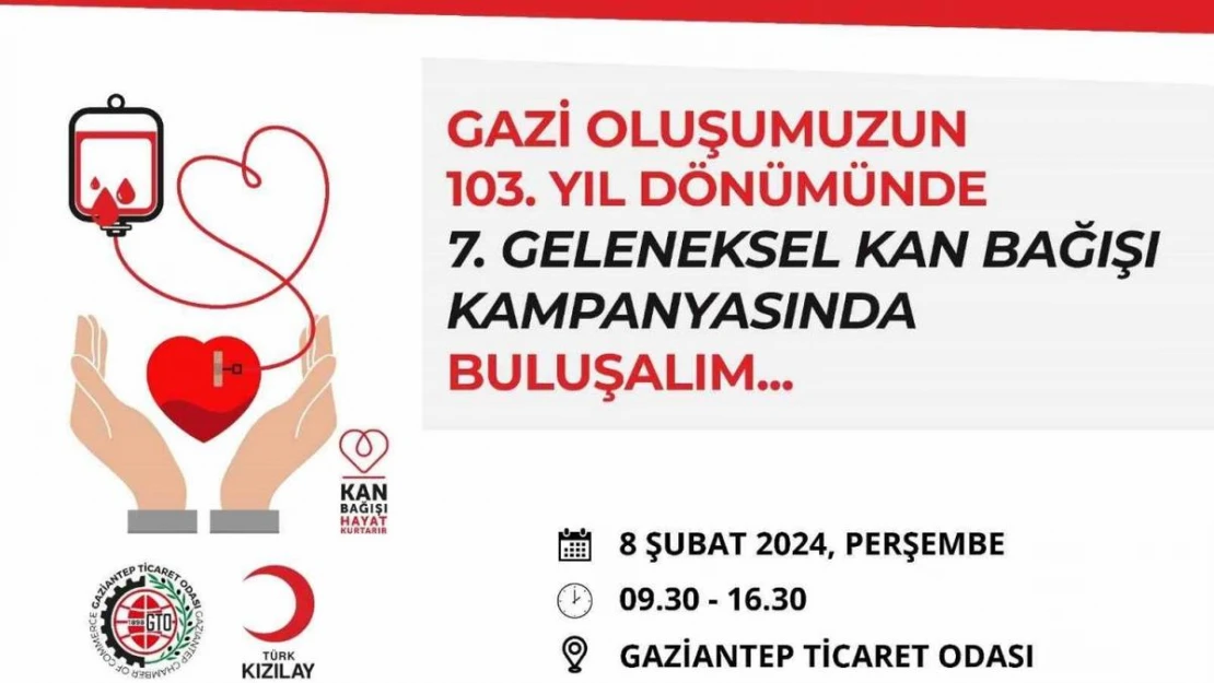 GTO, Gazilik unvanını 7. geleneksel kan bağışı kampanyası kutluyor