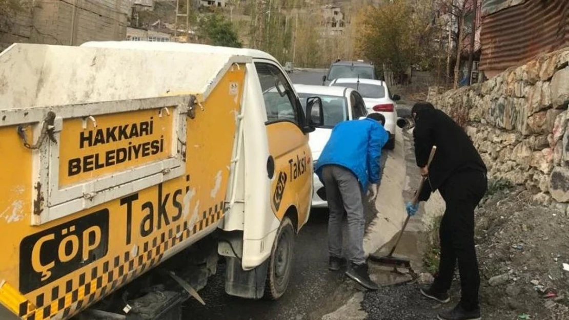 Hakkari Belediyesi yağış öncesi teyakkuza geçti