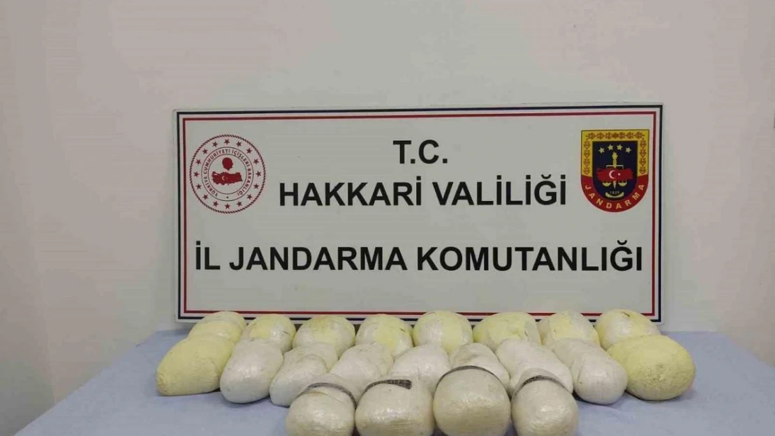 Hakkari'de 23 kilo uyuşturucu ele geçirildi