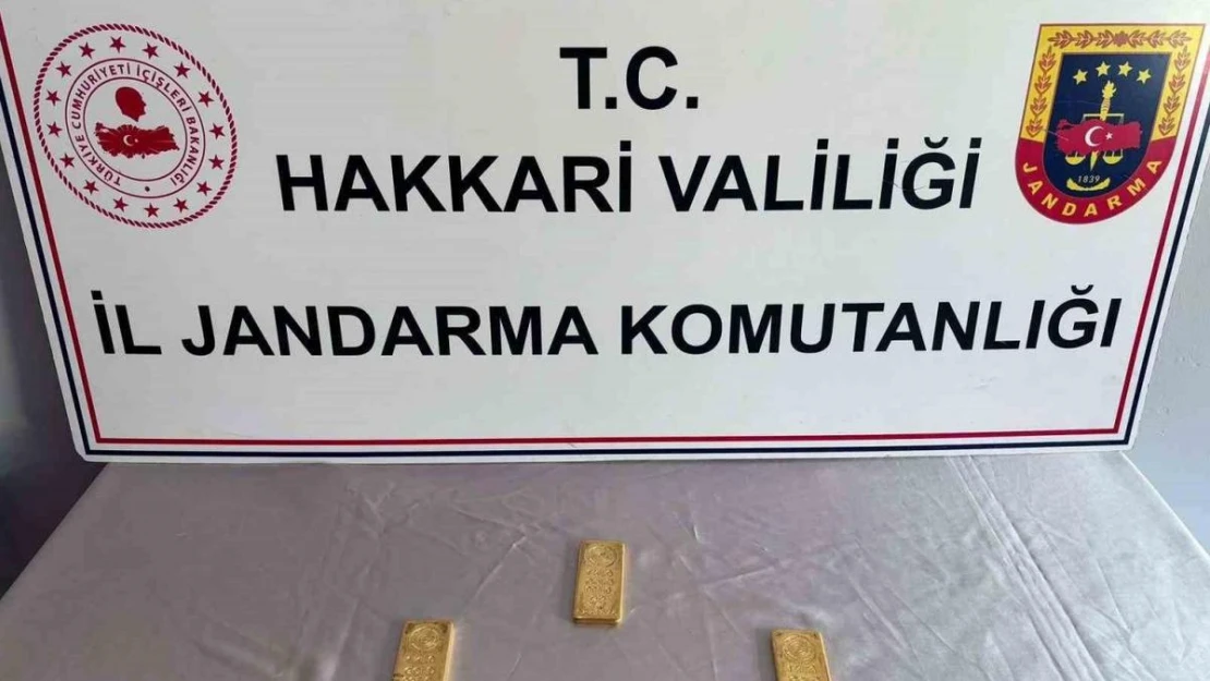 Hakkari'de 6 milyon 600 bin TL değerinde 3 kilo külçe altın ele geçirildi