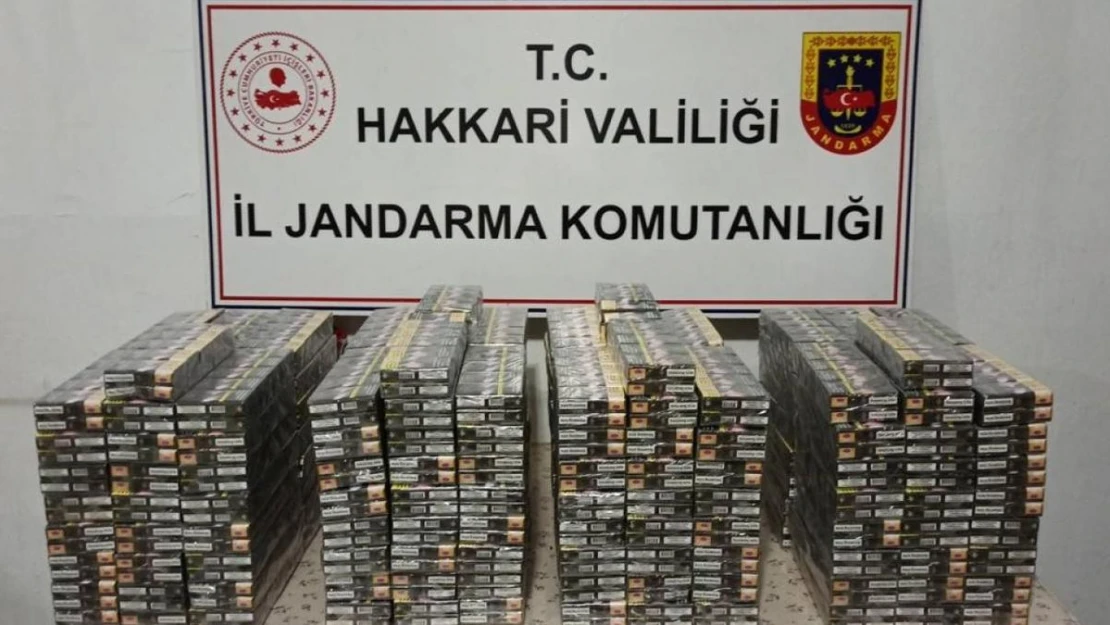 Hakkari'de çok sayıda kaçak malzeme ele geçirildi