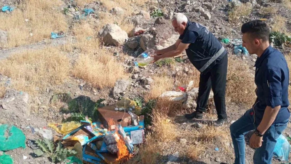 Hakkari'de tarihi geçmiş ürünler imha edildi