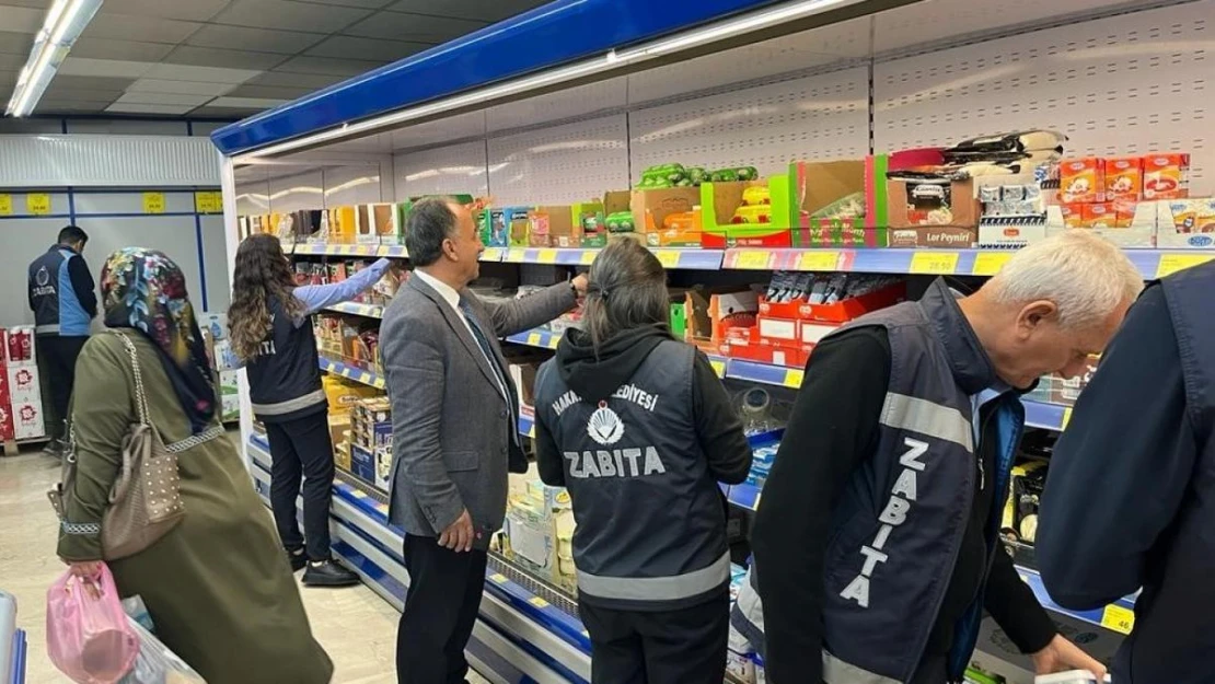 Hakkari'de zincir marketlere sıkı denetim