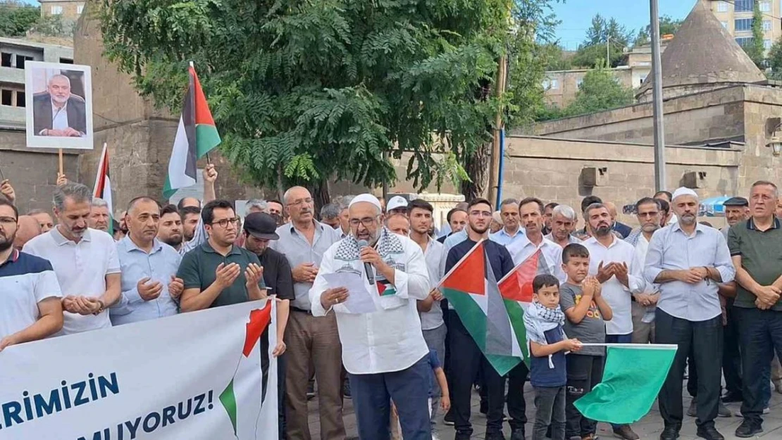 Hamas lideri İsmail Haniye için Bitlis'te gıyabi cenaze namazı kılındı