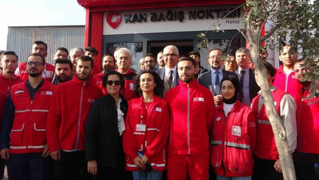 Hatay'da 'Kan Bağış Noktası' açıldı