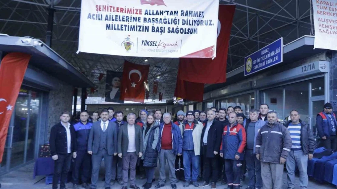 Honaz Belediyesinden şehitler için anlamlı etkinlik