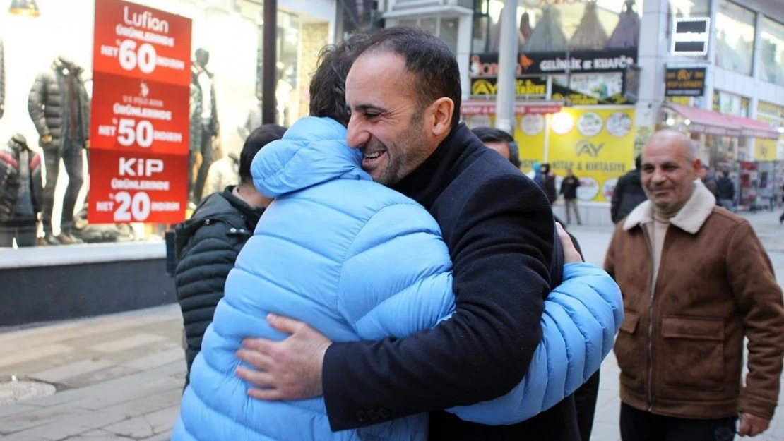 HÜDA PAR Ağrı Belediye Başkan Adayı Yılmaz, temaslarını sürdürüyor