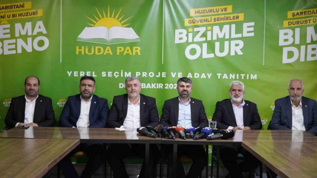 HÜDA-PAR Diyarbakır Büyükşehir Belediye Başkan Adayı Dinç projelerini ve vizyonunu basınla paylaştı