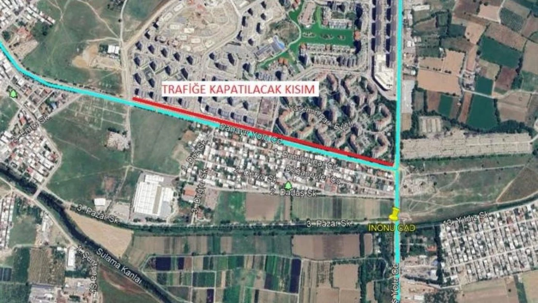 İnönü Caddesi'nde trafik düzenlemesi