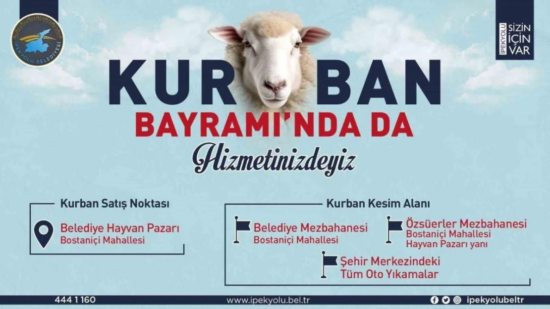 İpekyolu'nda kurban satış ve kesim yerleri belirlendi