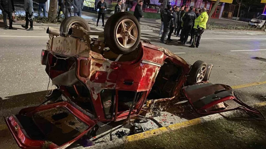 Isparta'da 1 kişinin öldüğü kaza güvenlik kamerasına yansıdı