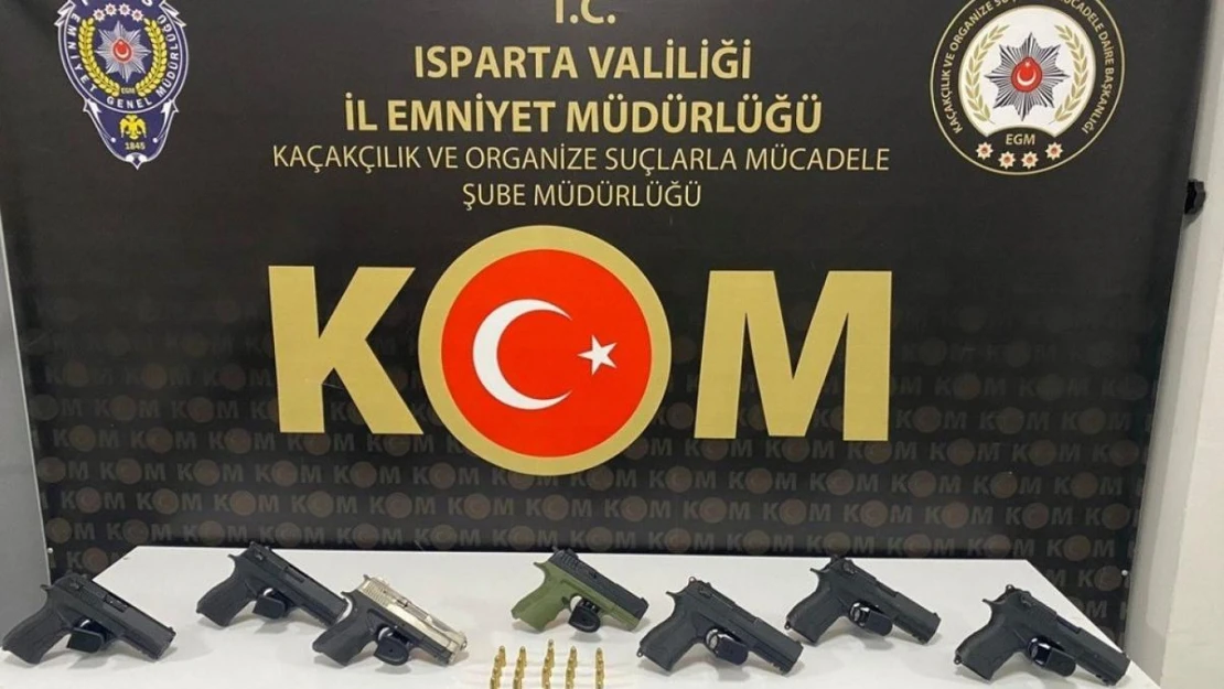 Isparta'da silah kaçakçılığı operasyonu