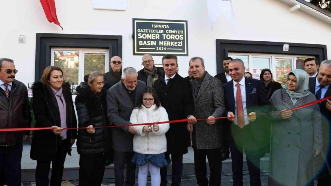 Isparta Gazeteciler Cemiyeti Soner Toros Basın Merkezi törenle açıldı