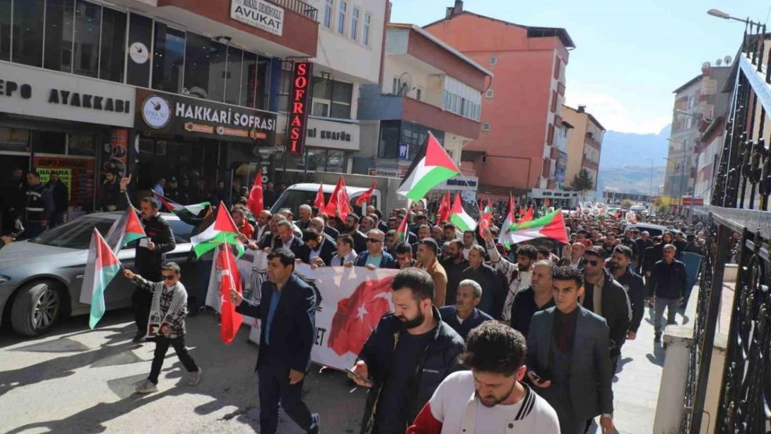 İsrail'in Gazze'deki katliamları Van, Hakkari ve Bitlis'te protesto edildi