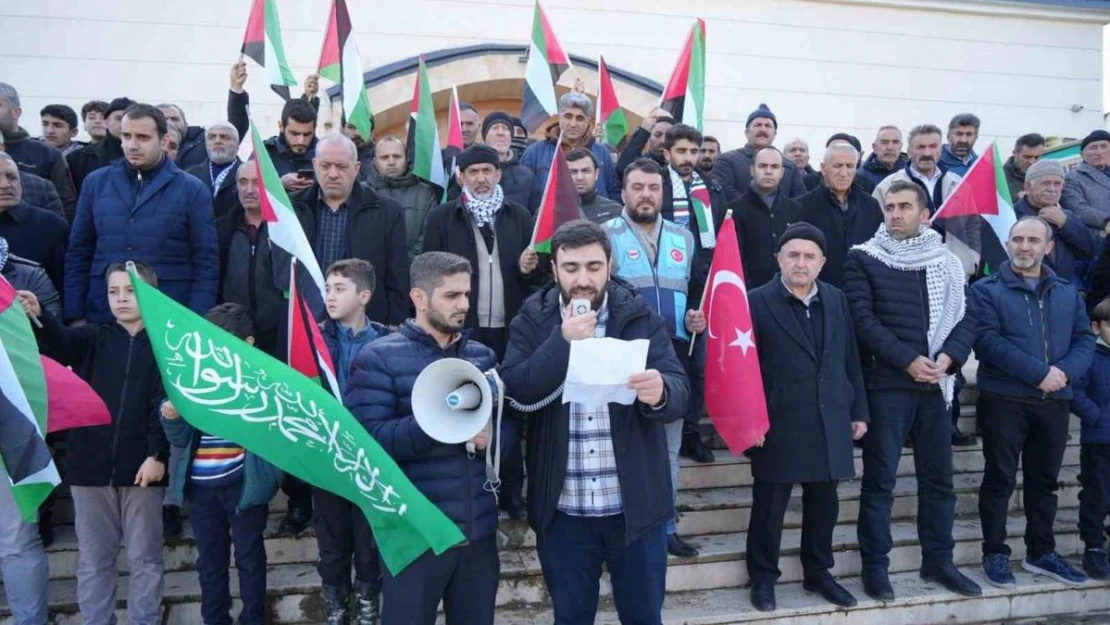 İsrail saldırıları Muş'ta protesto edildi