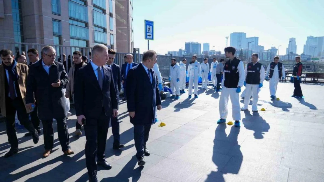 İstanbul Valisi Gül, İstanbul Adalet Sarayı'nda incelemelerde bulundu