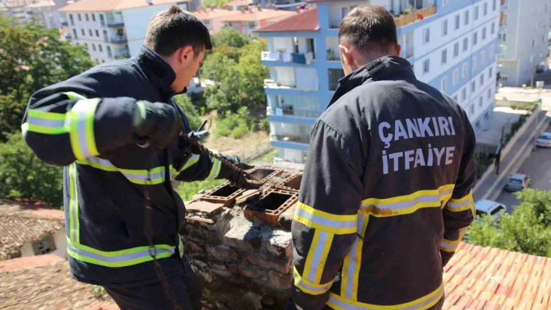 İtfaiye ekiplerinden karbonmonoksit zehirlenmelerine karşı baca temizliği uyarısı