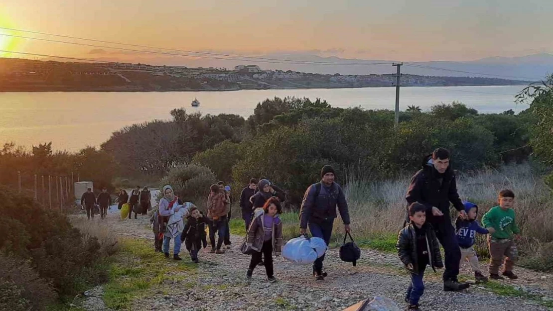 İzmir açıklarında düzensiz göçmen yoğunluğu
