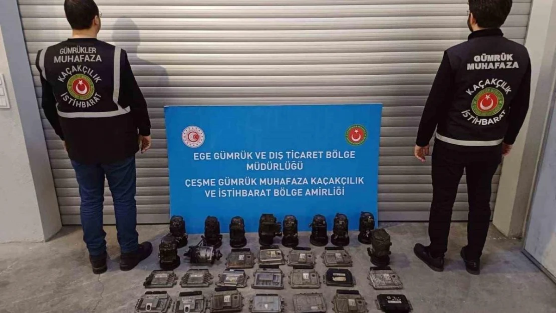 İzmir'de oto yedek parça kaçakçılığı operasyonu