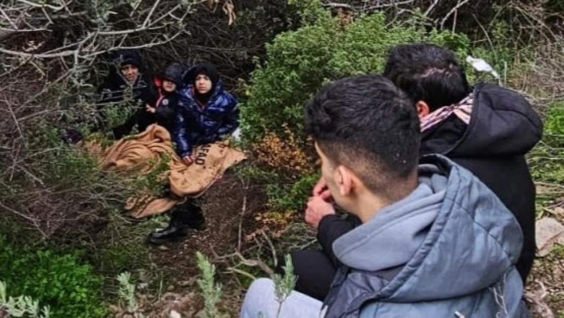 İzmir'de Sahil Güvenlik, göçmenleri karada yakaladı