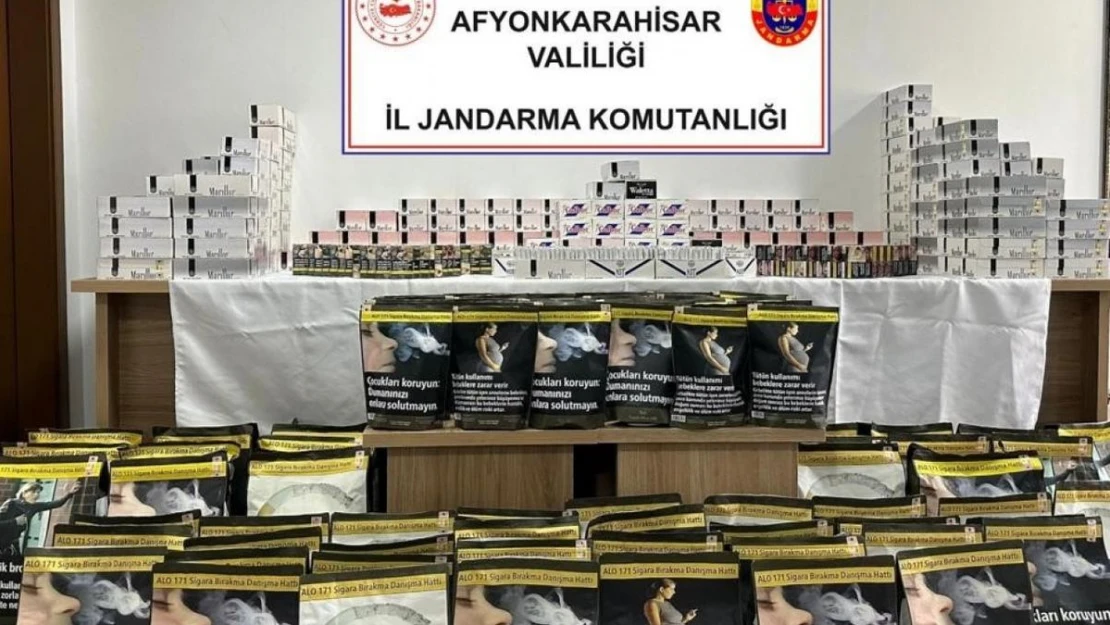 Jandarma  57 bin adet boş makaron ele geçirdi