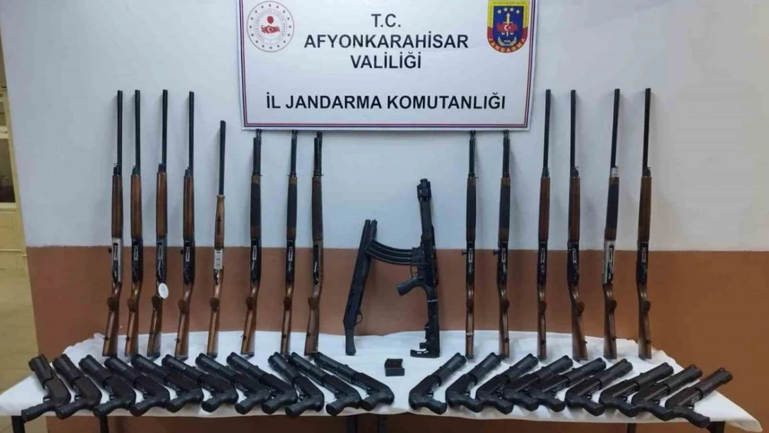 Jandarma 45 adet faturasız ve seri numarasız tüfek ele geçirdi