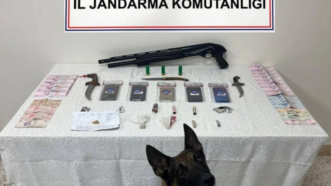 Jandarma iki ilçede zehir tacirlerine operasyon düzenlendi: 7 gözaltı