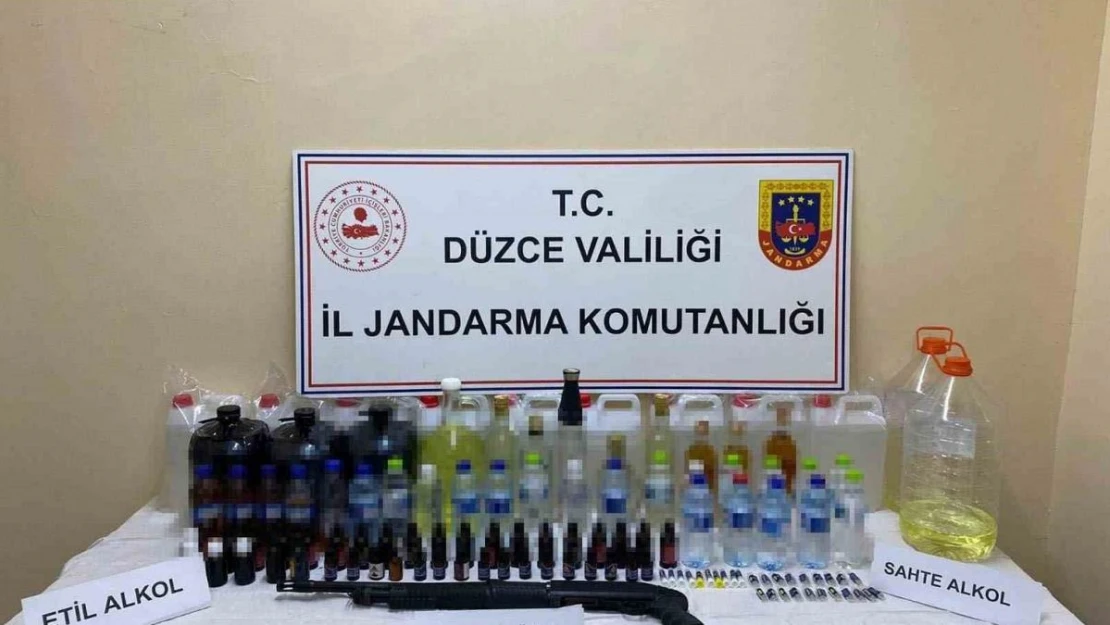 Jandarmadan yılbaşı öncesi sahte içki operasyonu