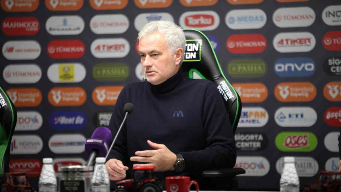 Jose Mourinho: 'Bugünkü maç çok iyi bir maçtı'