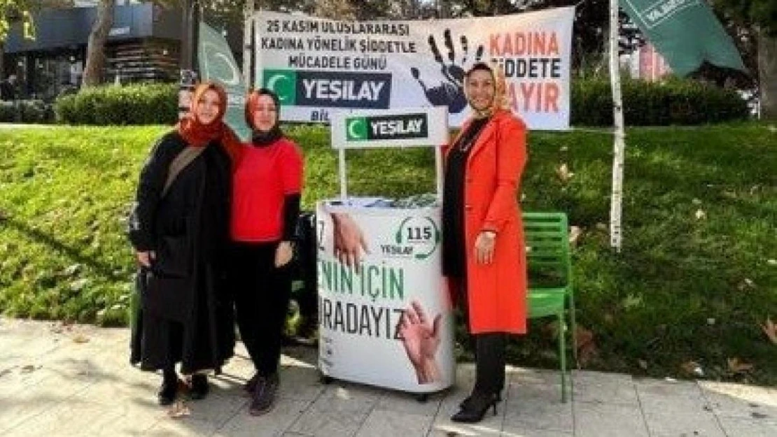 Kadına yönelik şiddete turuncu renkle dikkat çektiler