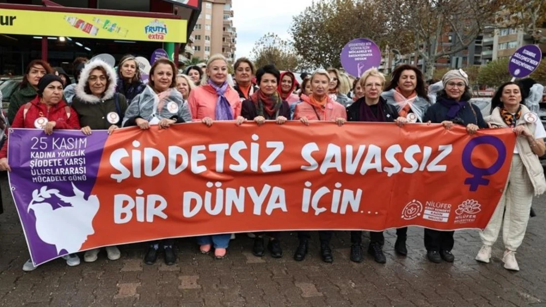 Kadınlar şiddete karşı seslerini yükseltti