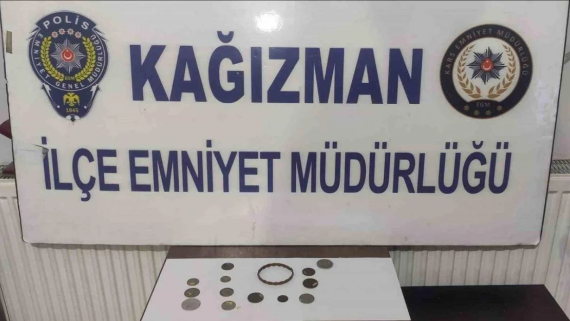 Kağızman'da tarihi eser operasyonu