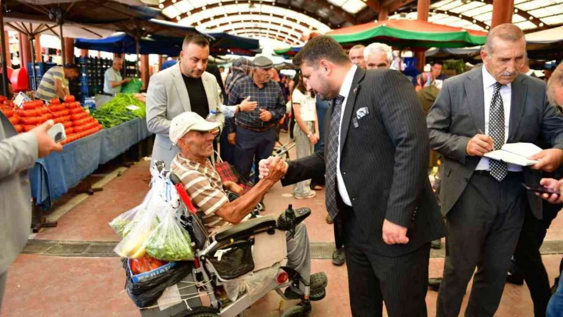 Kahramankazan Belediye Başkanı Çırpanoğlu'ndan pazar ziyareti