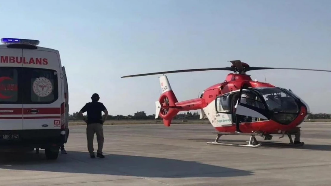 Kalp hastası bebek helikopter ambulansla Diyarbakır'a sevk edildi