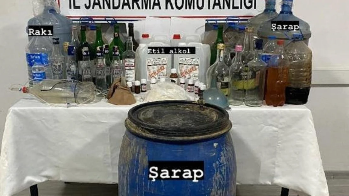 Karacasu'da 290 litre sahte alkol ele geçirildi